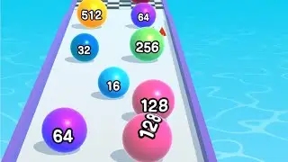Ball Run2048 - All Levels Gameplay Android, iOS (Levels University 5)