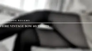 Soni Panda Reviews Fiore Vintage Bow 40 Tights