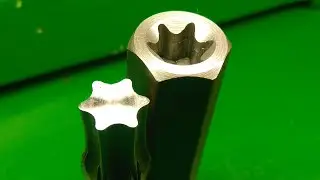 Manufacture of an asterisk (torx) on a lathe
