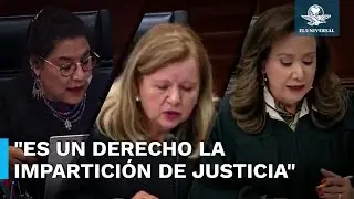 Ministras Yasmín Esquivel, Loretta Ortiz y Lenia Batres rechazan suspensión de labores en la SCJN