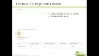 Bulk URL Page Authority Checker