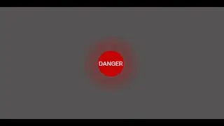 Button signal the danger HTML CSS