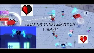 🔥Beating an ENTIRE server on ONE health ( Death Ball )