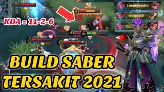 BUILD SABER OFFLANER TERSAKIT | build saber tersakit 2021 | MLBB