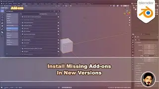 How to Install Missing Add-ons in New Versions of Blender | Blender Tutorial (Hindi/Urdu)
