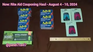 Rite Aid Couponing Haul - August 4 - 10, 2024 - Pain Care Party! 2 - @patel7ravi7