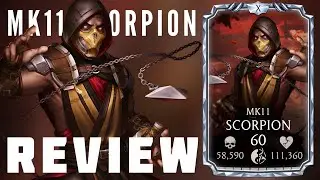 Mortal Kombat Mobile: Scorpion MK11 Review | No one can beat his Basic & SP1 Attack 🐐🔥