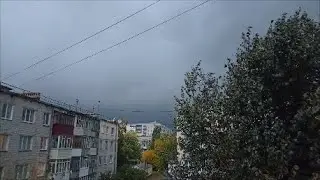 Дождь и гроза в октябре