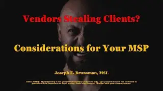 Vendors Stealing Clients? Considerations for your MSP