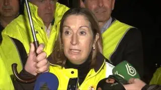 Alberto Fabra visita las obras del Corredor Mediterráneo y Ford Almussafes