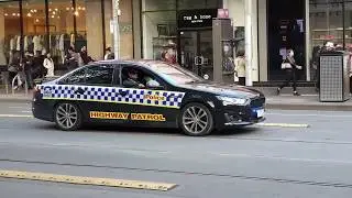 **RARE** VicPol HWP Semi-marked XR6 Turbo and BMW 530D at protest
