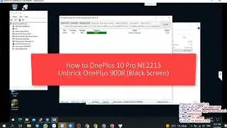 How to Unbrick OnePlus 10 Pro NE2213 9008 | Unbrick OnePlus Black Screen