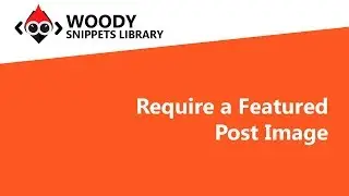 Require a Featured Post Image