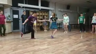 Jeongwoo&Crystal's Swingout&Swivel class social demo 2016.05