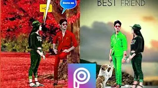 picsart girl png and read background editing effects /picsart mobile tutorial  by saqig211 studio