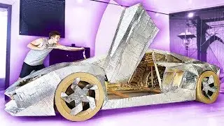¡¡LAMBORGHINI CASERO A TAMAÑO REAL DE CARTÓN 2.0!! | ALVAROPIOS