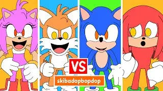 Scatman Sonic vs Tails vs Amy Rose vs Knuckles - Who is Best?