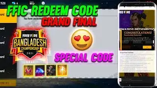 FREE FIRE BANGLADESH CHAMPIONSHIP REDEEM CODE 2021 | FREE FIRE REDEEM CODE TODAY | GRAND FINALS