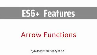 Arrow Functions In JavaScript | ES6 Features | JavaScript Tutorial | In Hindi