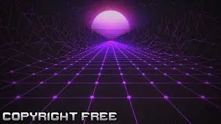 Synthwave Grid Loop Stock Video/Animated Background