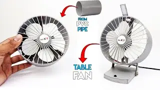 Table Fan || How To Make Mini Table Fan with PVC Pipe || Diy