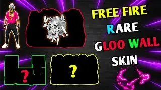 free fire New glow skin//best new gloo wall skin//5 top skin//free fire new events//123 gamer yt 😱