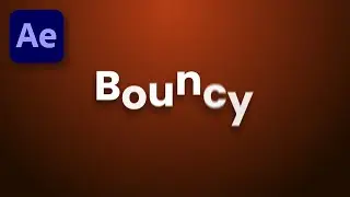 Bouncy Text Animation After Effects Tutorial