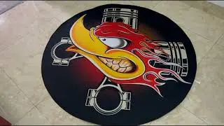 Hot Rod Mr Horsepower Area Rug