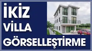 İKİZ VİLLA RENDER VE MODEL DOSYASI