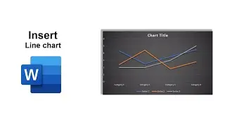 How to insert line chart in word doc