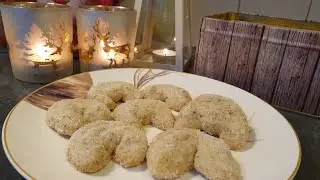 Holiday season Christmas cookies recipe [Vanilla crescents] Vannilekipferl
