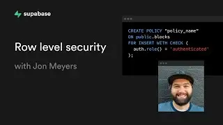Implement Authorization using Row Level Security (RLS) with Supabase (Step By Step Guide)