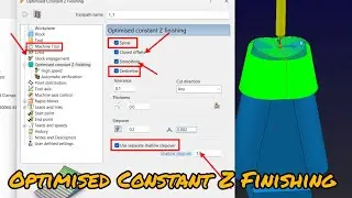POWERMILL 2024 _ Optimised Constant Z Finishing , Delcam , Programming , Autodesk