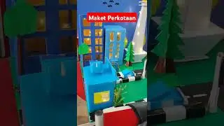 Maket perkotaan di malam hari #pendidikan #sbdp #P5 #sekolah #sd #shorts