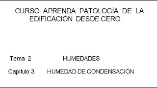 HUMEDAD DE CONDENSACIÓN