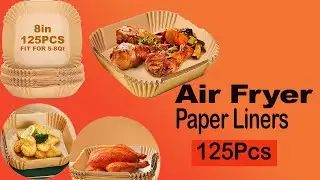 Air Fryer Paper Liners,125Pcs Parchment Paper  // Best Air fryer paper