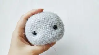 Утяжка глаз вязаной игрушки амигуруми