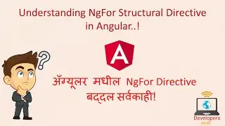 Understanding NgFor Structural Directive in Angular in Marathi | Angular Directives - 4
