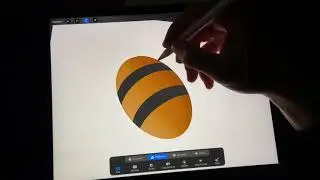 How To Draw Bee With IPad Pro #1 Tutorials By Allyan رسم نحلة Art