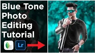 Blue Tone Photo Editing Tutorial In Snapseed and Lightroom By GURVEEREDITOR