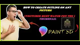 HOW TO DRAW OUTLINE ON PICTURE👨‍🎤!CREATING THUMBNAIL MUST WATCH!!