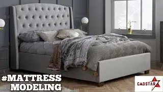 CLOTH SIMULATION IN 3DSMAX | MATTRESS MODELING IN 3DSMAX | #3DSMAX | #CLOTH SIMULATION