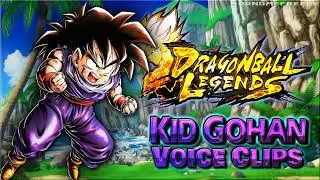 All Kid Gohan Voice Clips • Dragon Ball Legends • Voice Lines (Colleen Clinkenbeard) - ENGLISH