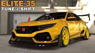 CSR2 Honda Civic Type R | (Elite 35) Fastest Tune & Shift Pattern