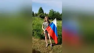 Акция "Флаги России", п. Кын