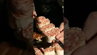 Лаваш с начинкой на мангале 