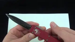 Microtech Ultratech Red Handle Quick Demo