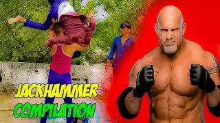 WWE GOLDBERG JACKHAMMER COMPILATION 🔥|  गोल्डबर्ग जॅकहॅमर Compilation