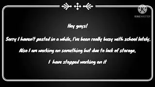 Sorry I havent posted lately guys!!!