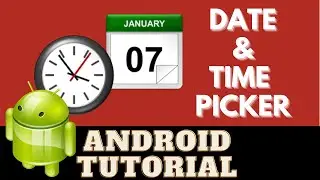 Android Hindi Tutorial Date and time picker dialog boxes | how to accept date and time in android